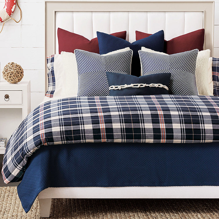 Newport Harbor Plaid Bedding Collection