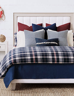 Newport Harbor Plaid Bedding Collection