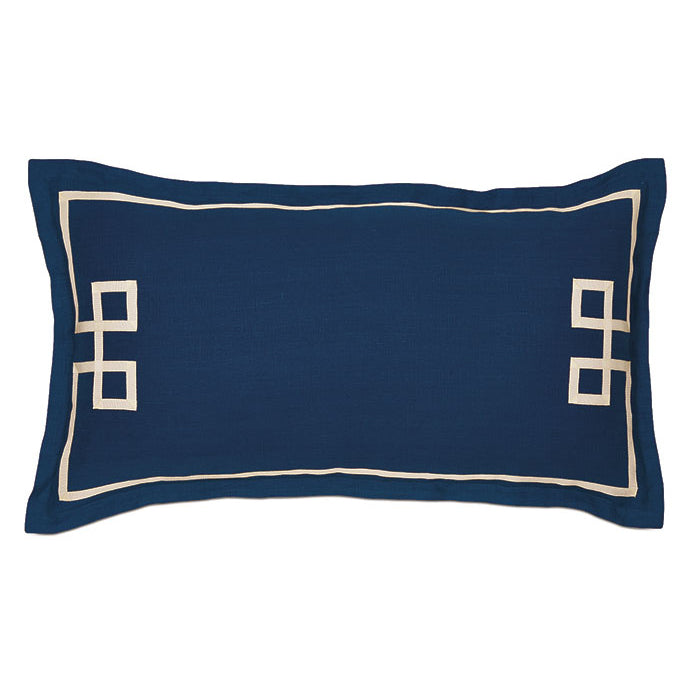 Indigo Isle Fret Appliqué Bedding Collection