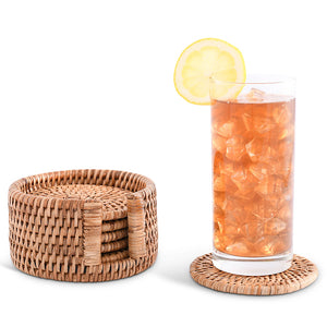 Windjammer Wicker Collection Summer Coaster Set