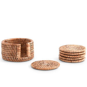 Windjammer Wicker Collection Summer Coaster Set