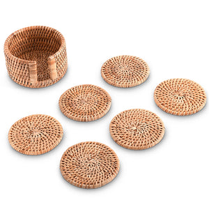 Windjammer Wicker Collection Summer Coaster Set