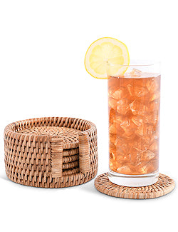 Windjammer Wicker Collection Summer Coaster Set