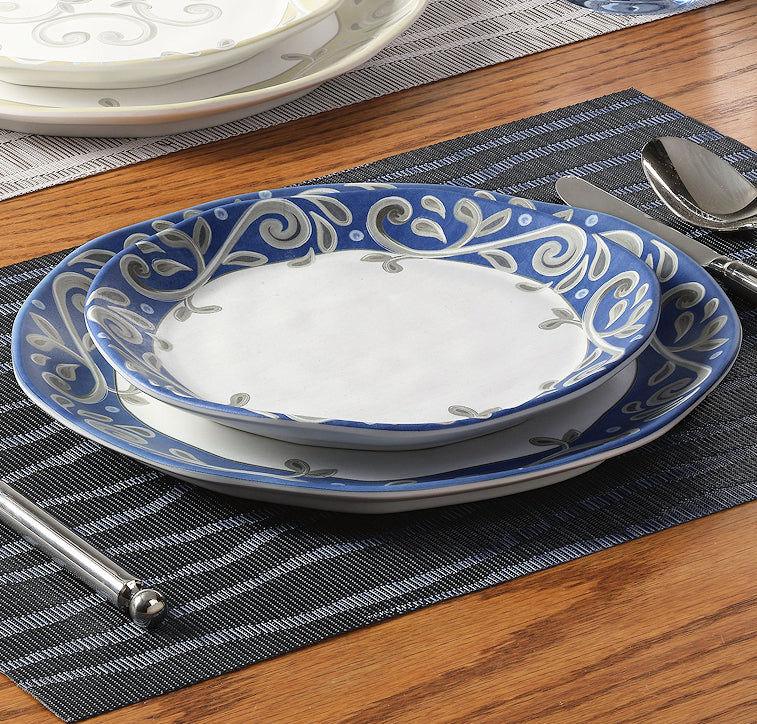 Firenze Blue Melamine Dinnerware Set | Nautical Luxuries