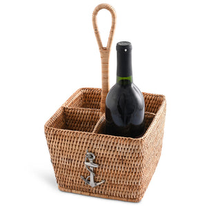 Windjammer Wicker Collection Flatware Caddy - Nautical Luxuries