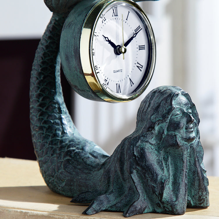 Mermaid Daydreams Table Clock