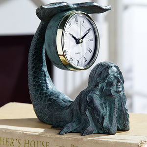 Mermaid Daydreams Table Clock