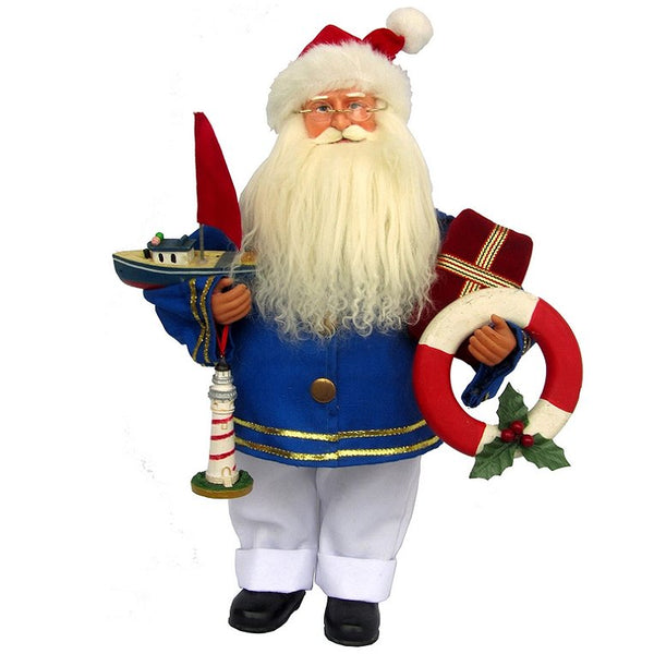 NEW Christmas Coastal Nautical outlet Santa Claus Florida Bella Lux