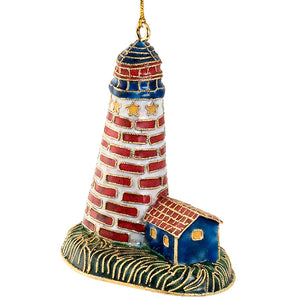 Cloisonné Nautical Lighthouse Ornament Set