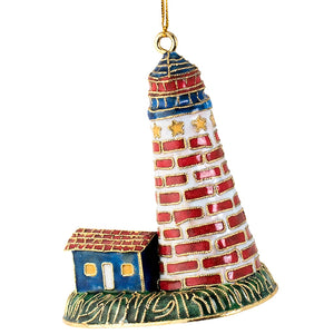 Cloisonné Nautical Lighthouse Ornament Set