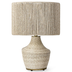 Twisted Rattan Outdoor Table Lamp - Nautical Luxuries