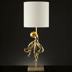 Gilded Octopus Accent Lamp