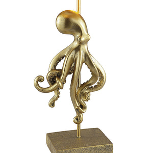 Gilded Octopus Accent Lamp