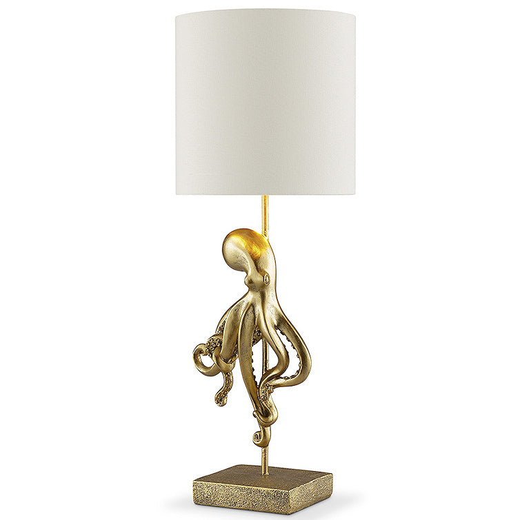 Gilded Octopus Accent Lamp