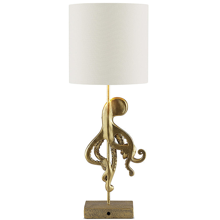 Gilded Octopus Accent Lamp