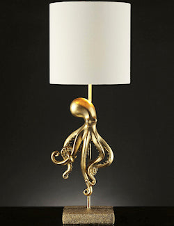 Gilded Octopus Accent Lamp