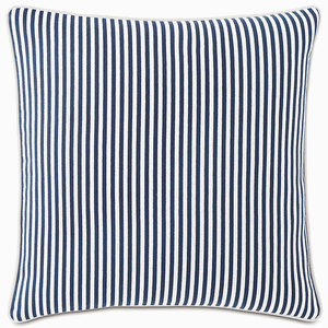 Retro Ticking Stripe Two-Tone Outdoor Pillows