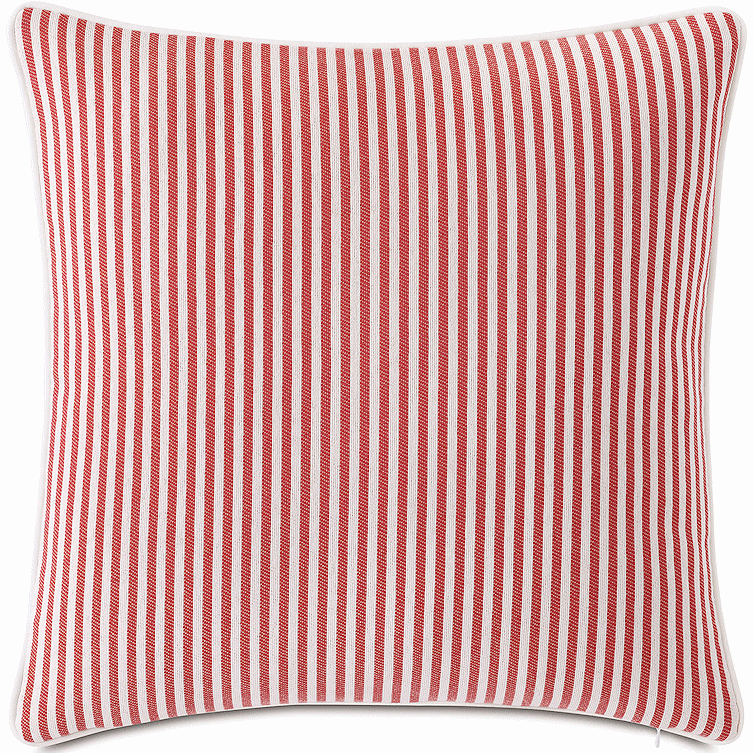 Retro Ticking Stripe Two-Tone Outdoor Pillows