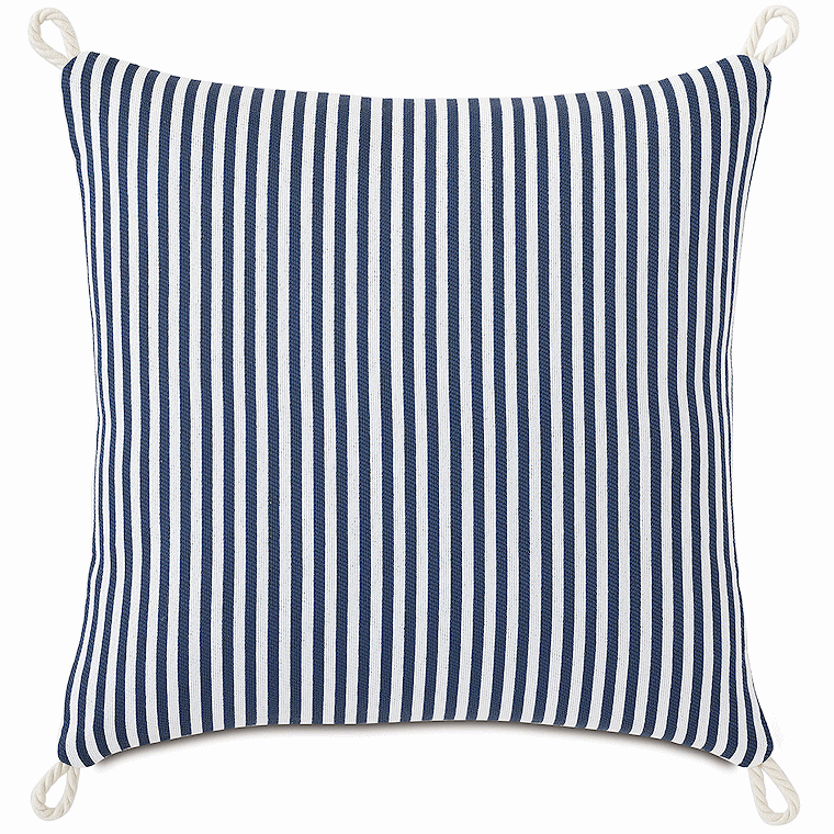 Retro Ticking Stripe Two-Tone Outdoor Pillows