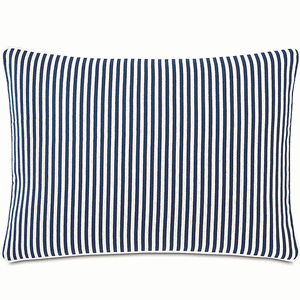 Retro Ticking Stripe Two-Tone Outdoor Pillows