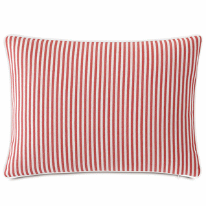 Retro Ticking Stripe Two-Tone Outdoor Pillows