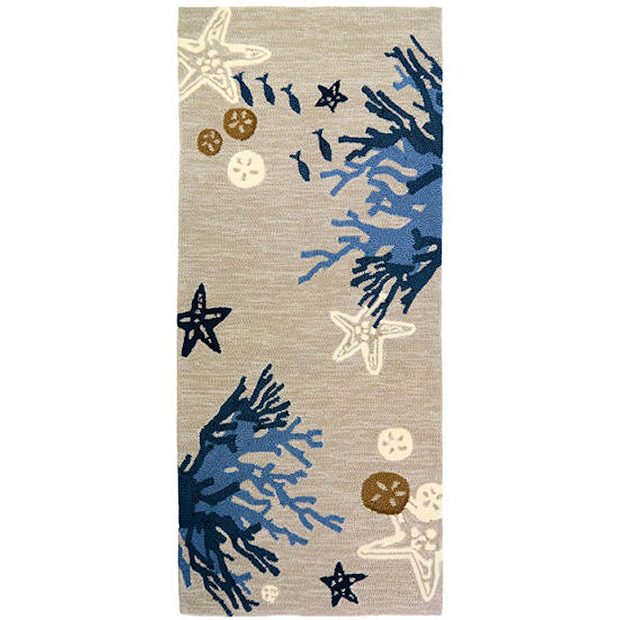 Blue Reef Hand-Hooked Indoor/Outdoor Rugs