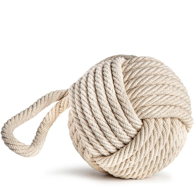 Cotton Monkey Fist Knot Nautical Doorstop Decor - Nautical Luxuries