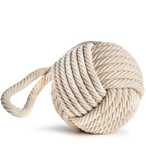 Cotton Monkey Fist Knot Nautical Doorstop Decor