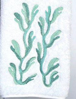 Terry Cotton Bath Towel Sheet, Set of 4, Nautical Teal 