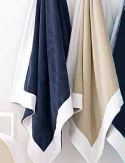 Frette Navy Pool Towel