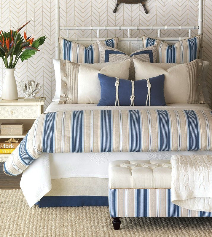 Cottage Blue - 100% Linen Fabric - Ontario, Canada
