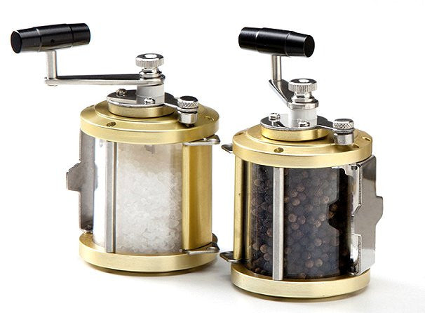 FREE gifts & price promise Deep Sea Fishing Reel Salt & Pepper Grinder Set,  salt & pepper grinder sets 