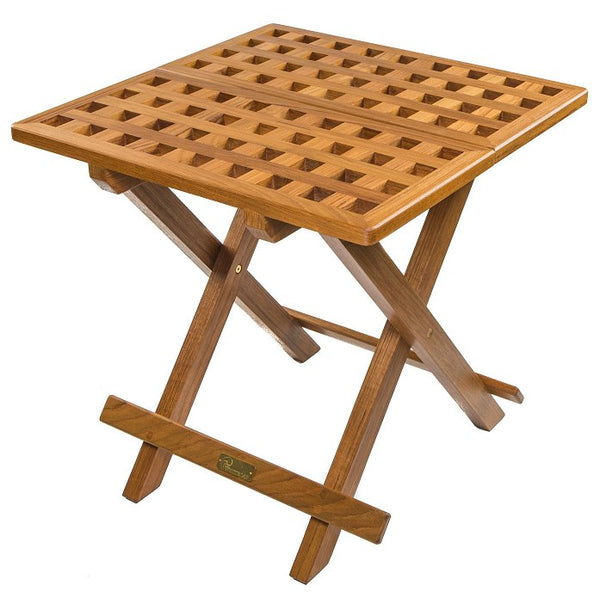 Whitecap 60028 Adjustable Slat-Top Teak Table - Small