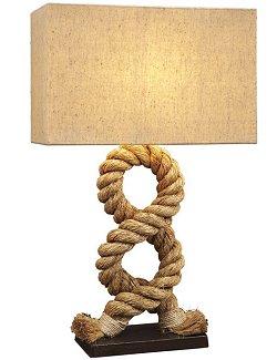 Dockline Figure Eight Table Lamp - Nautical Luxuries