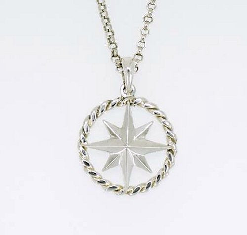 Compass rose necklace hot sale white gold