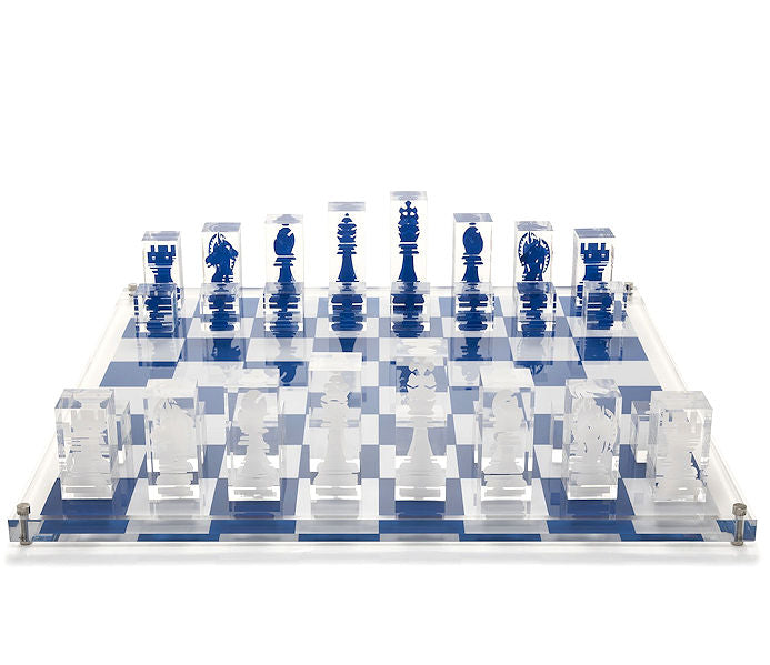 Luxury Acrylic Superyacht Chess Sets